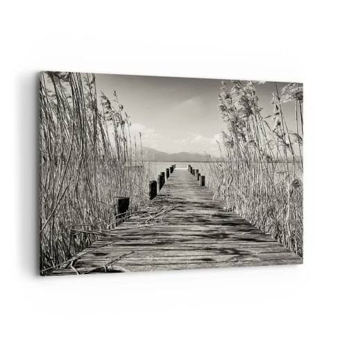 Lærredstryk - Billede på lærred - I græssernes fred - 100x70 cm