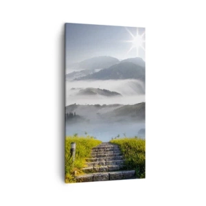 Lærredstryk - Billede på lærred - Stadig op mod skyerne - 45x80 cm