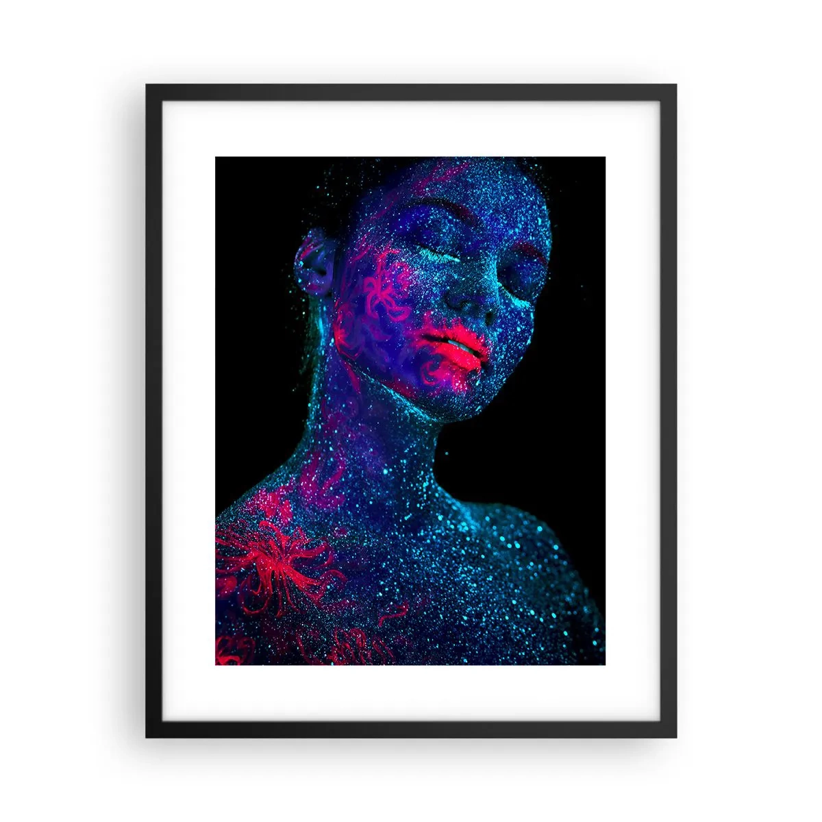 Plakat i sort ramme - I stjernestøv - 40x50 cm