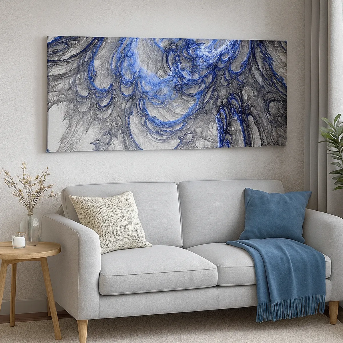 Lærredstryk - Billede på lærred - En bølges fødsel - 30x30 cm