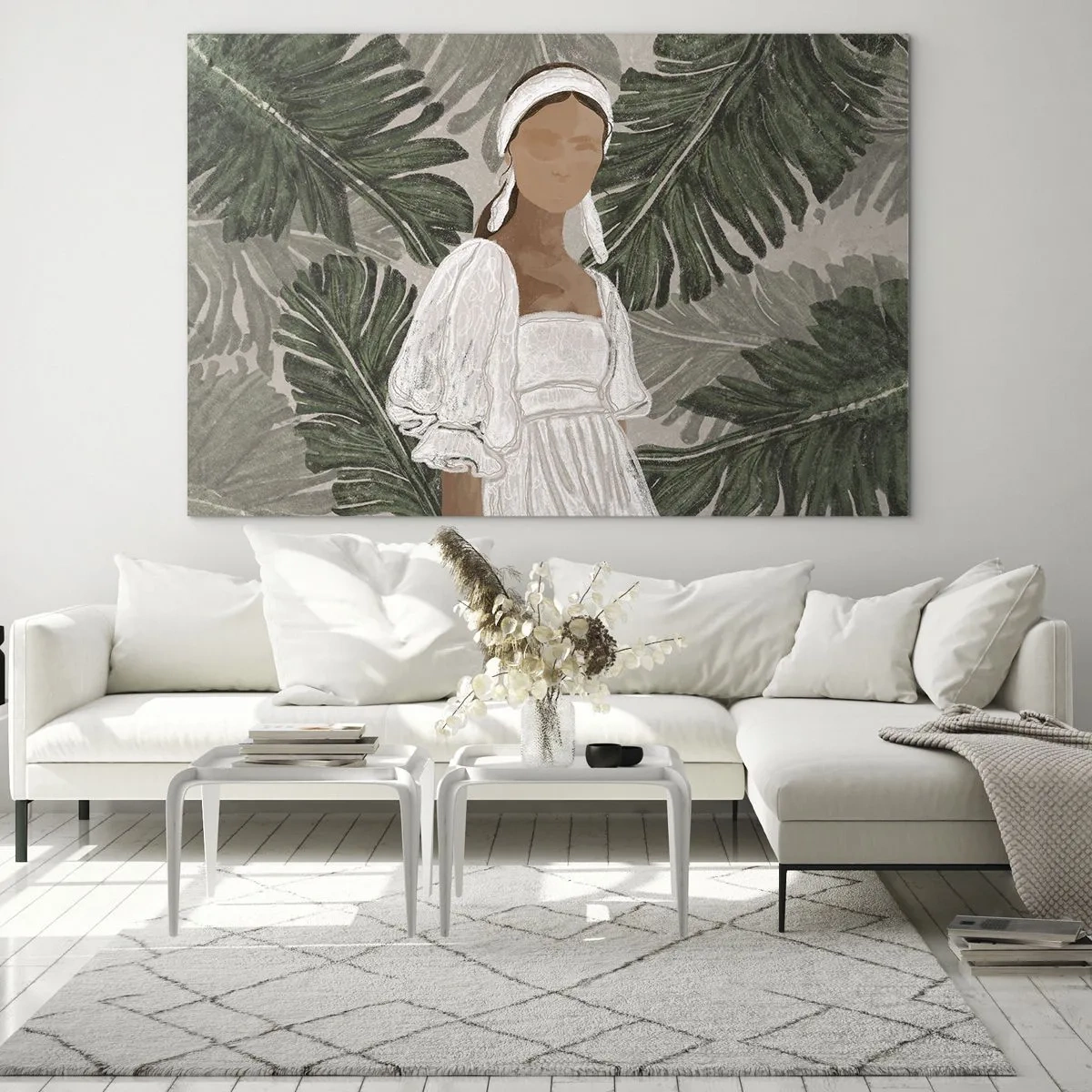 Billede på glas - Eksotisk portræt - 120x80 cm