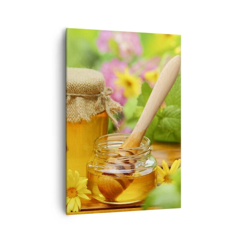 Lærredstryk - Billede på lærred - Sød og blomsteragtig - 70x100 cm