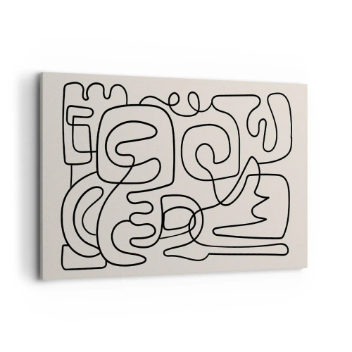 Lærredstryk - Billede på lærred - På sporet - 120x80 cm