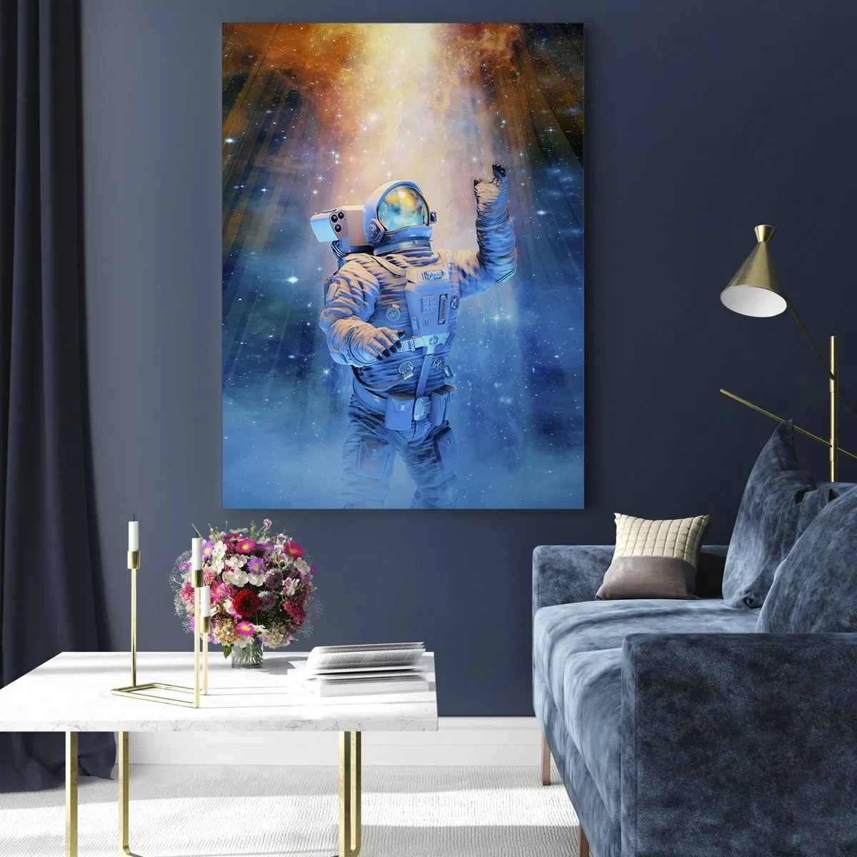 Billede på glas - Endelig på destinationen - 50x70 cm
