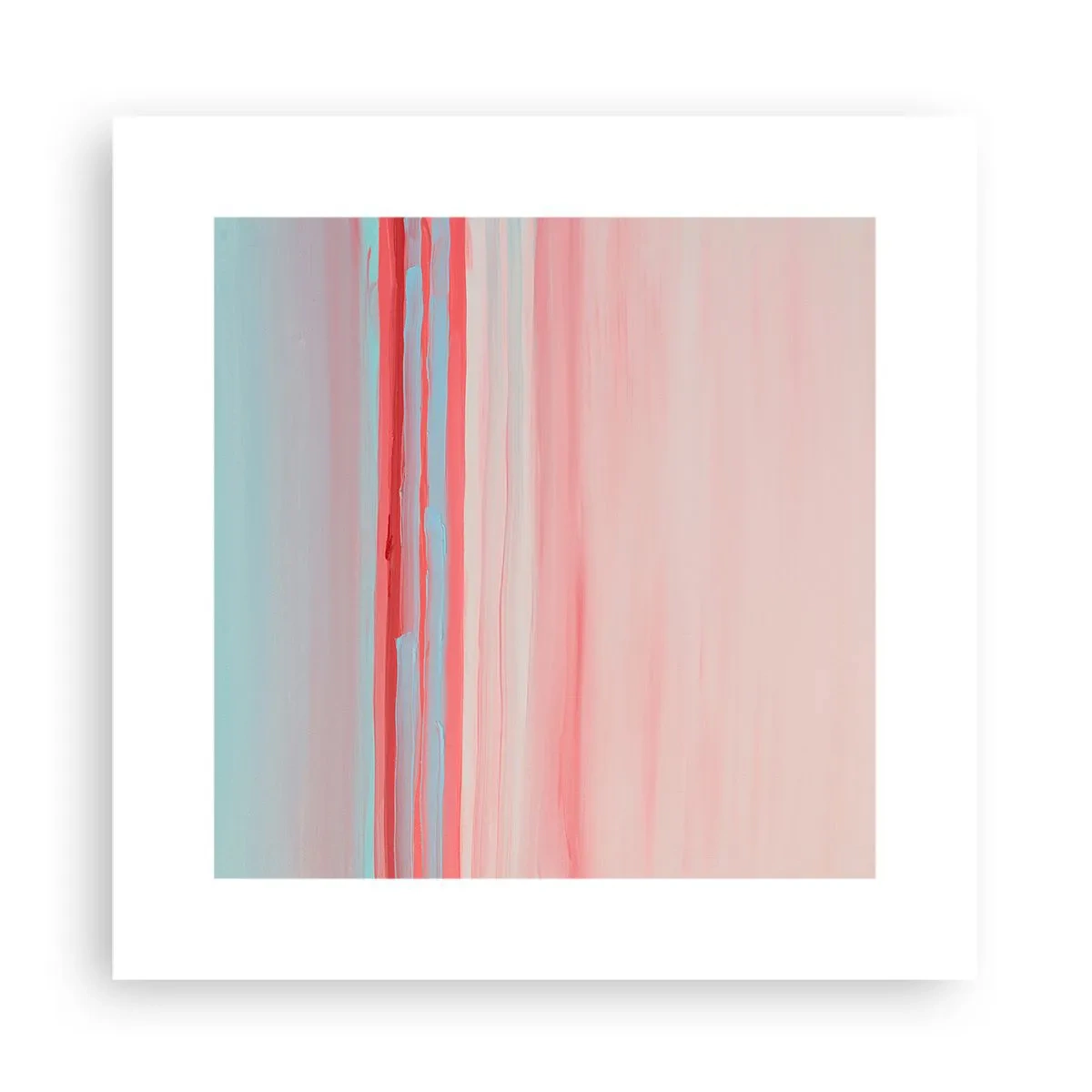 Plakat - Abstraktion ved daggry - 30x30 cm