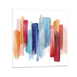 Billede på glas - Op og ned  - 30x30 cm