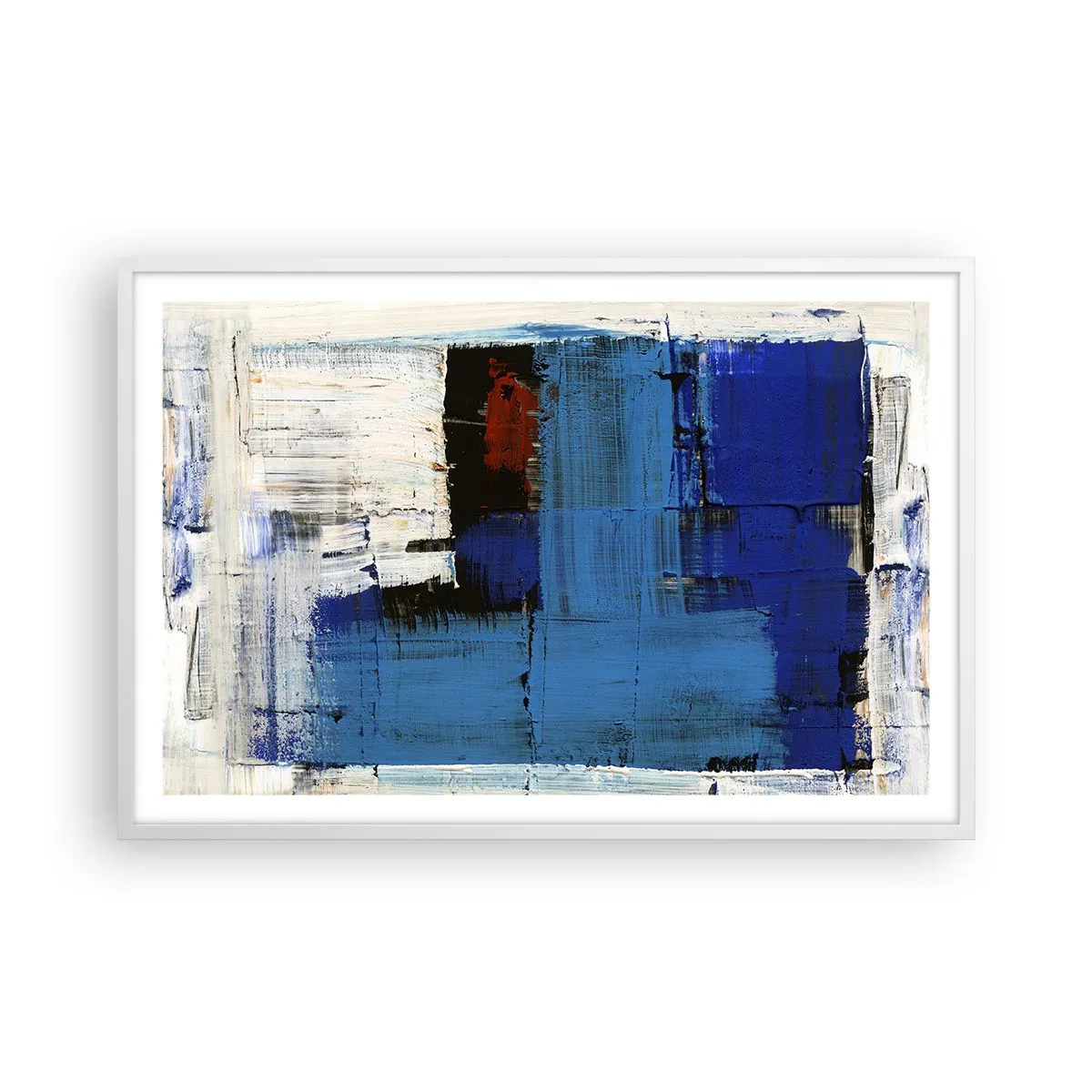 Plakat i hvid ramme - Det blås hemmelighed - 91x61 cm