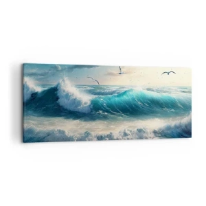 Lærredstryk - Billede på lærred - Støj kun for dig - 100x40 cm