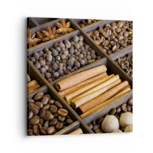 Lærredstryk - Billede på lærred - Et skatkammer af aromaer - 30x30 cm