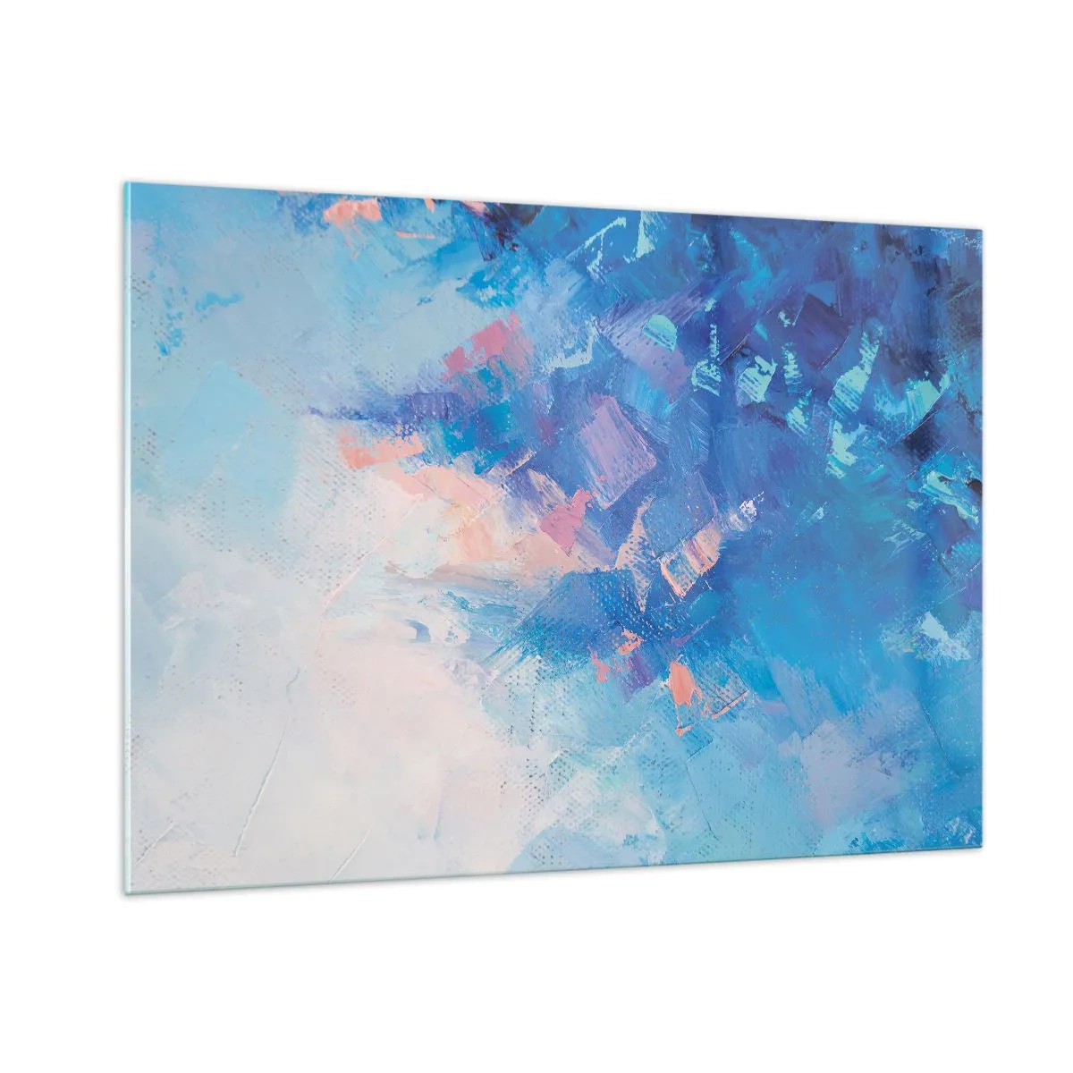 Billede på glas - Vinter abstraktion - 100x70 cm