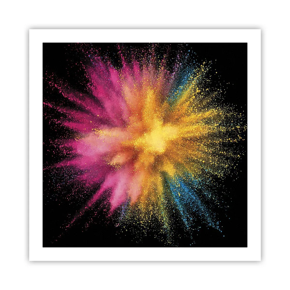 Plakat - Farvernes fødsel  - 60x60 cm