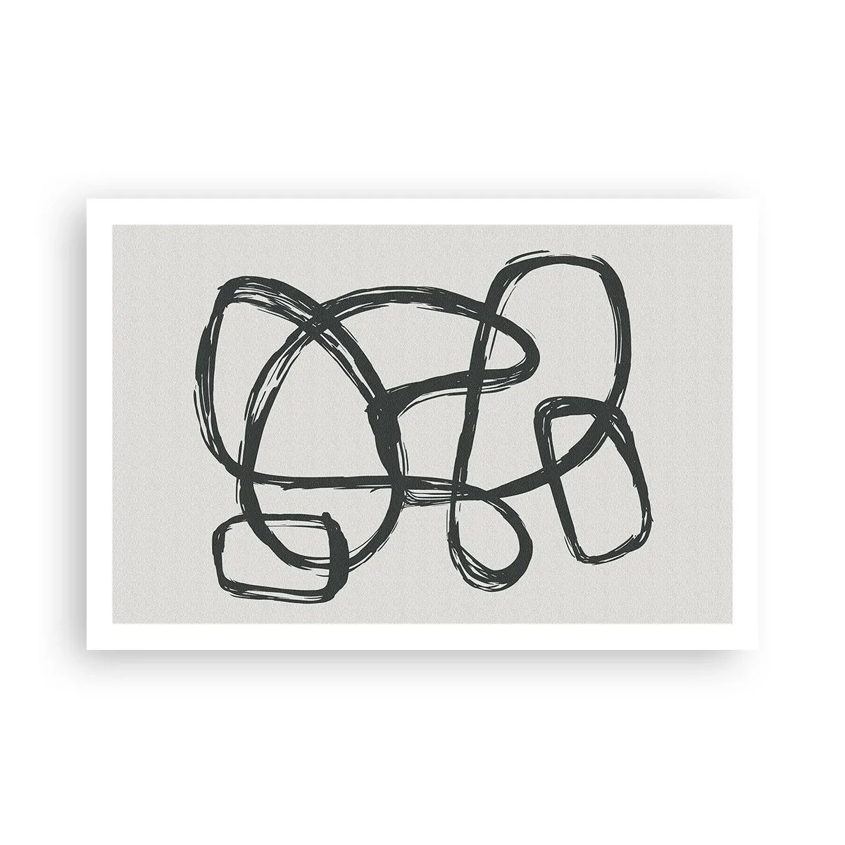 Plakat - Loopet abstraktion - 91x61 cm