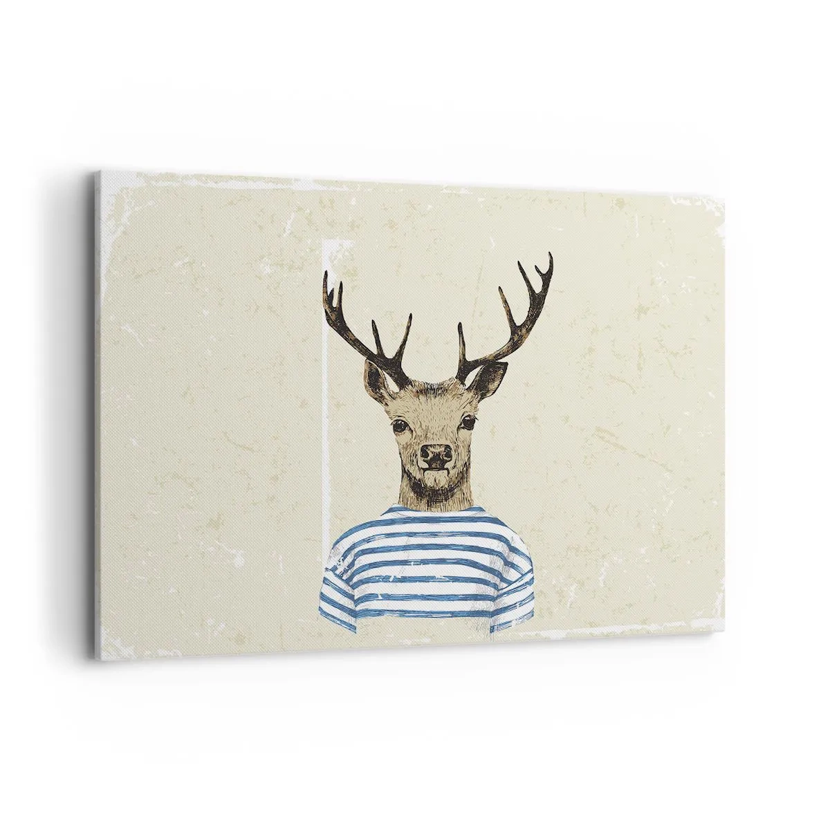 Lærredstryk - Billede på lærred - Fordi jeg kan lide stribede skjorter! - 120x80 cm