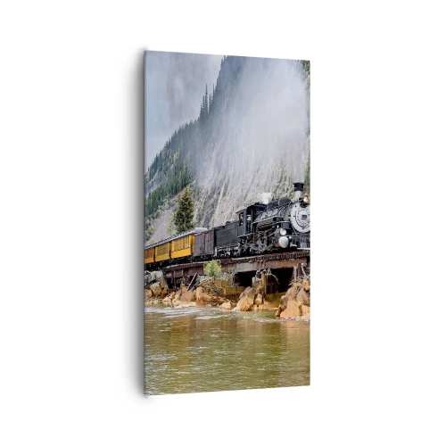 Lærredstryk - Billede på lærred - Og hvorhen? Hvorhen? - 65x120 cm