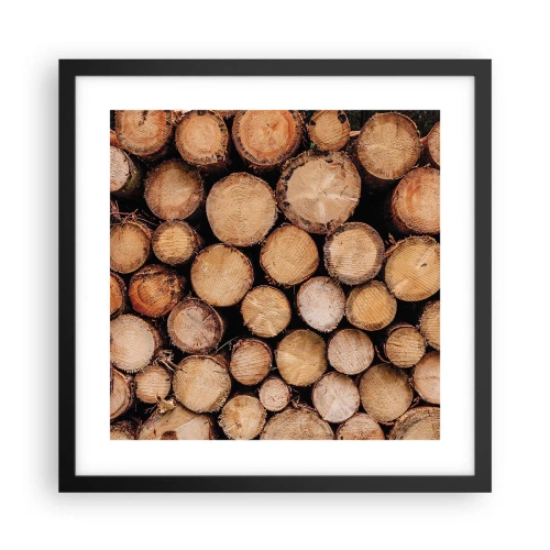Plakat i sort ramme - En ny begyndelse - 40x40 cm