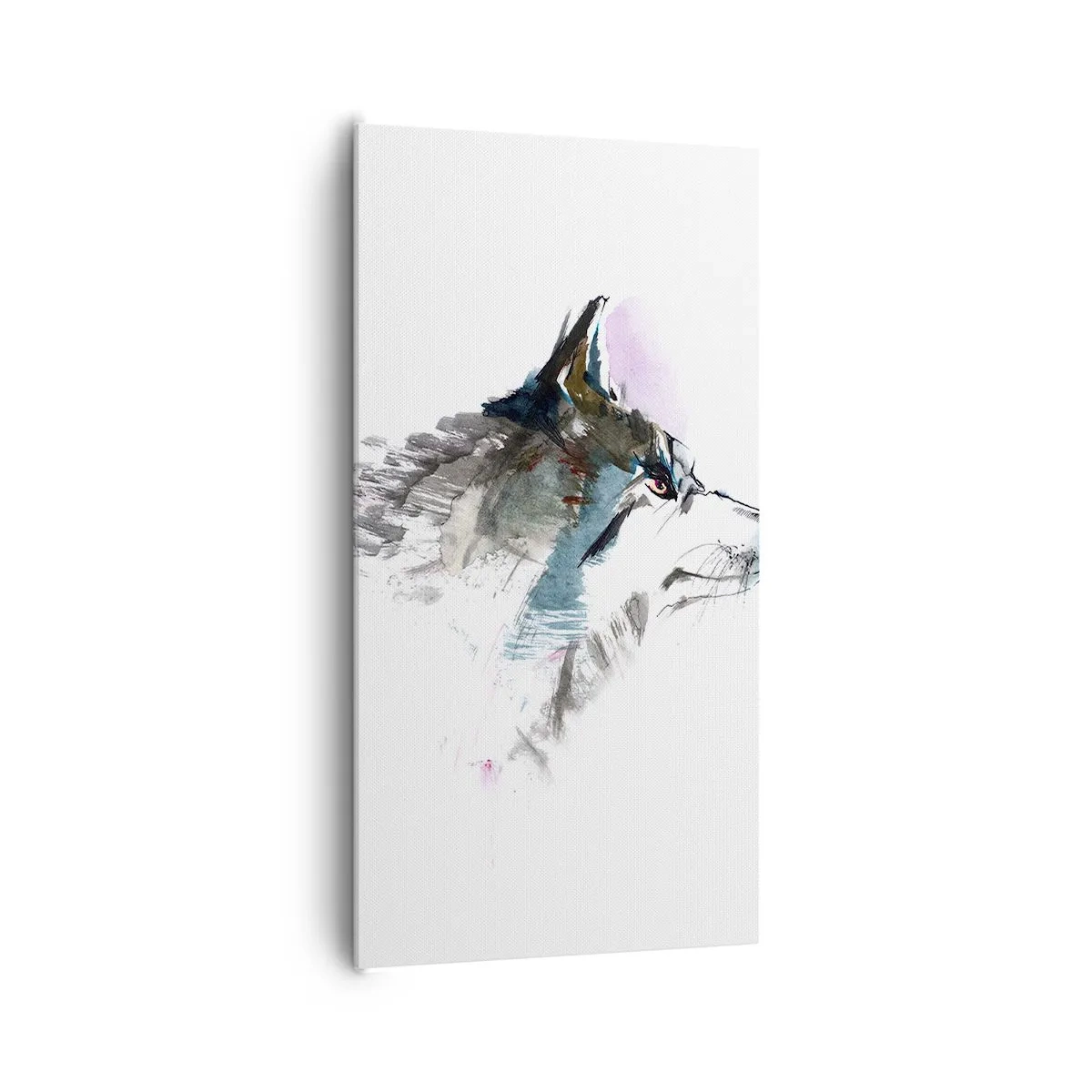 Lærredstryk - Billede på lærred - Når vi taler om ulven - 65x120 cm