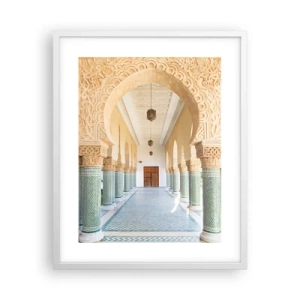 Plakat i hvid ramme - Fra fortællingerne om Scheherazade - 40x50 cm