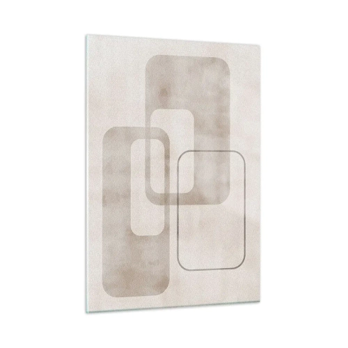 Billede på glas - Geometrisk fuga - 50x70 cm