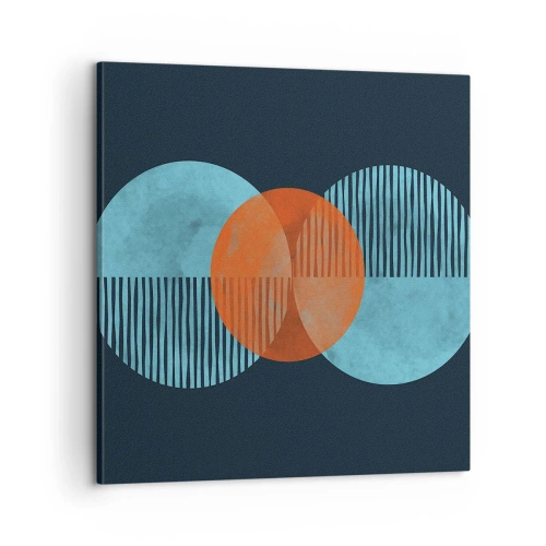 Lærredstryk - Billede på lærred - Symmetrisk sammensætning - 60x60 cm