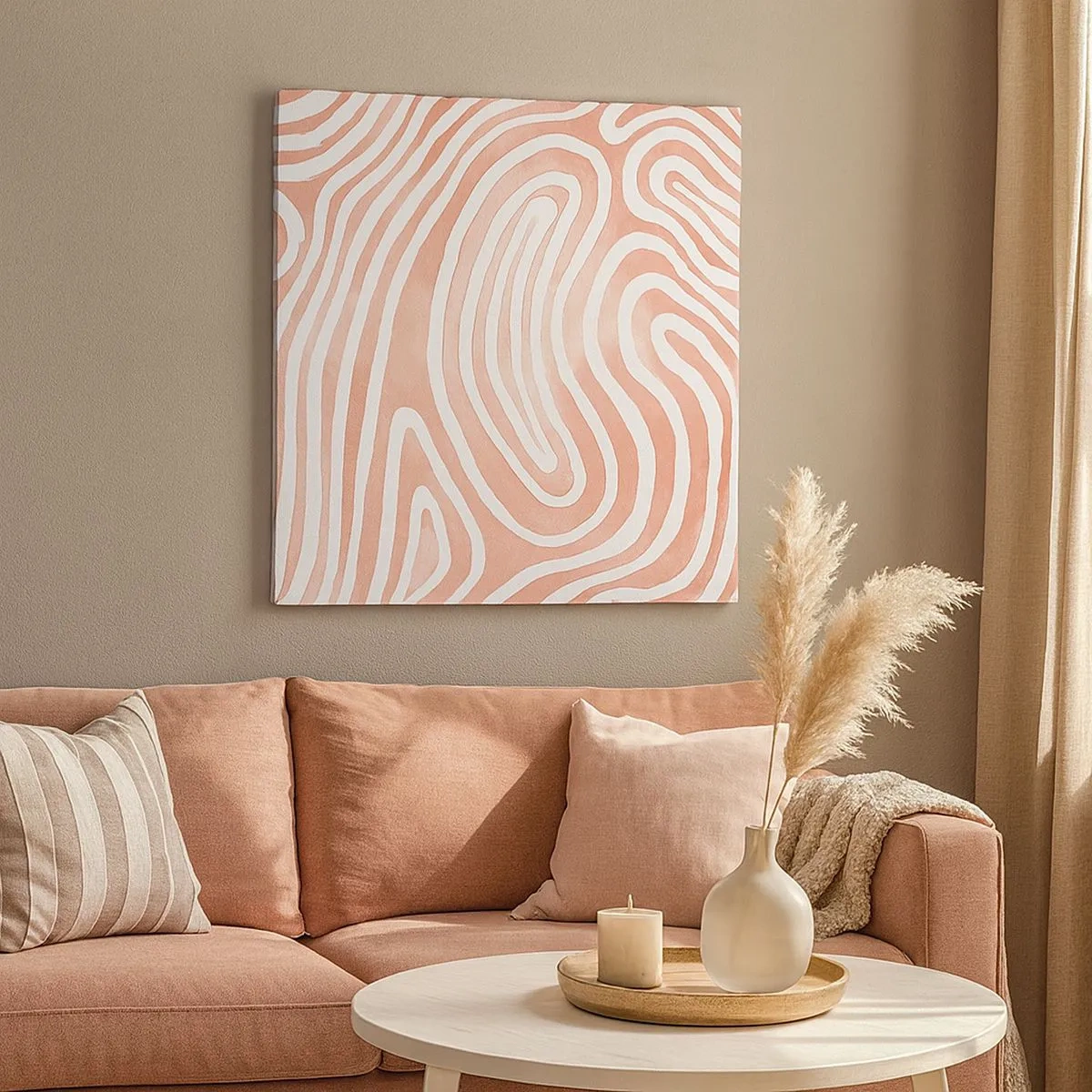 Lærredstryk - Billede på lærred - I en labyrint af koraller - 30x30 cm