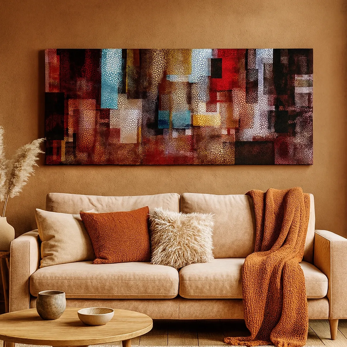 Lærredstryk - Billede på lærred - Forvirring med forvirring - 30x30 cm