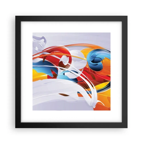 Plakat i sort ramme - Elementernes dans - 30x30 cm