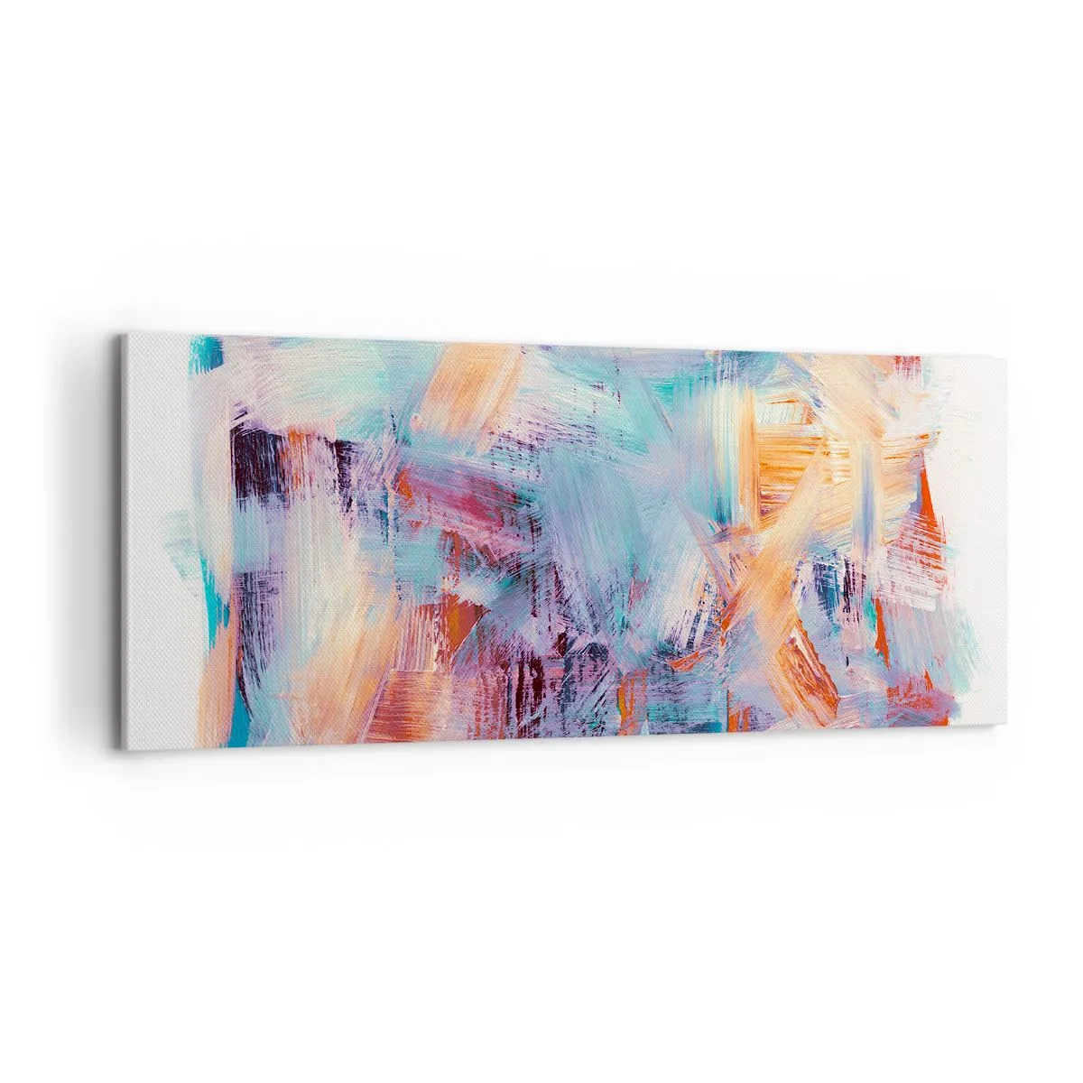 Lærredstryk - Billede på lærred - Farverigt rod - 100x40 cm