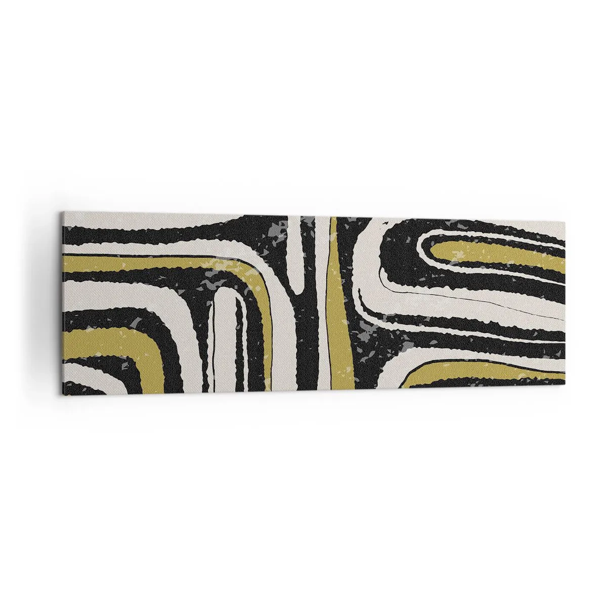 Lærredstryk - Billede på lærred - Komposition: stier og gyder - 160x50 cm