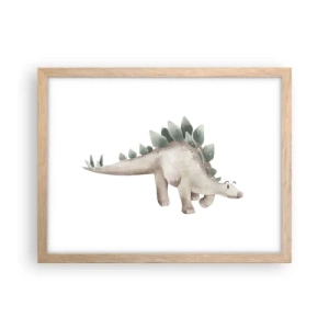 Plakat i ramme af lyst egetræ - Din ven - 40x30 cm