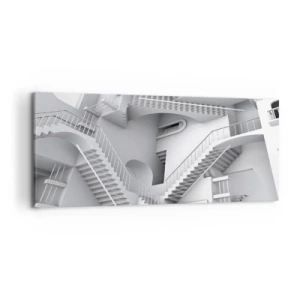 Lærredstryk - Billede på lærred - Rummets paradokser - 120x50 cm