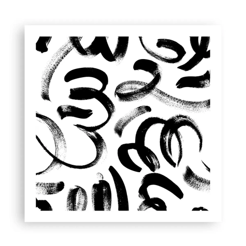 Plakat - I sort og hvidt - 60x60 cm