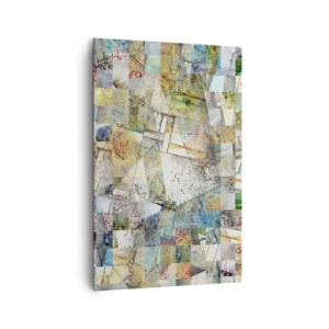 Lærredstryk - Billede på lærred - Geometrisk ommøblering - 80x120 cm