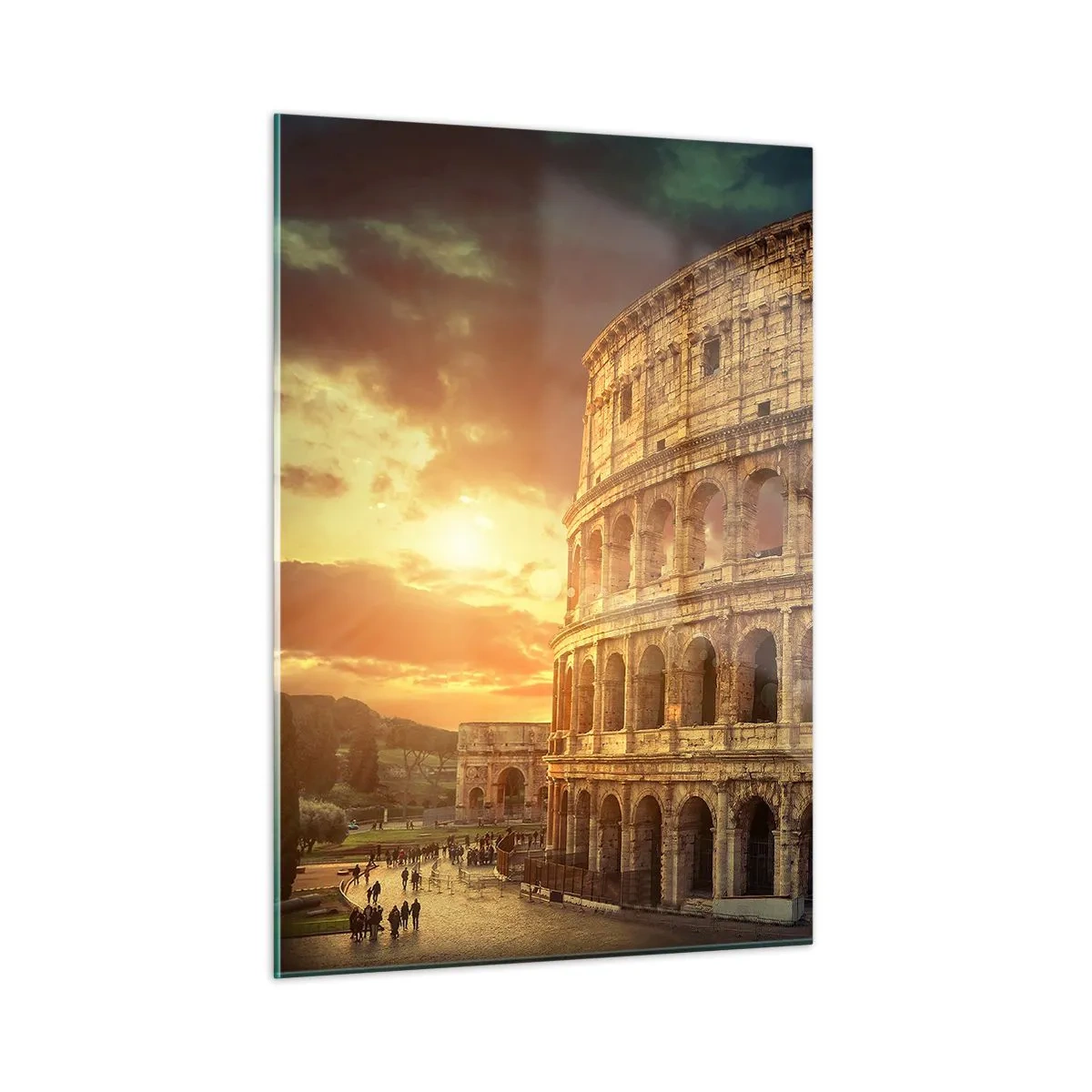 Billede på glas - Kolossalt indtryk - 50x70 cm