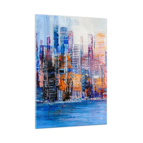 Billede på glas - En glad metropol - 50x70 cm