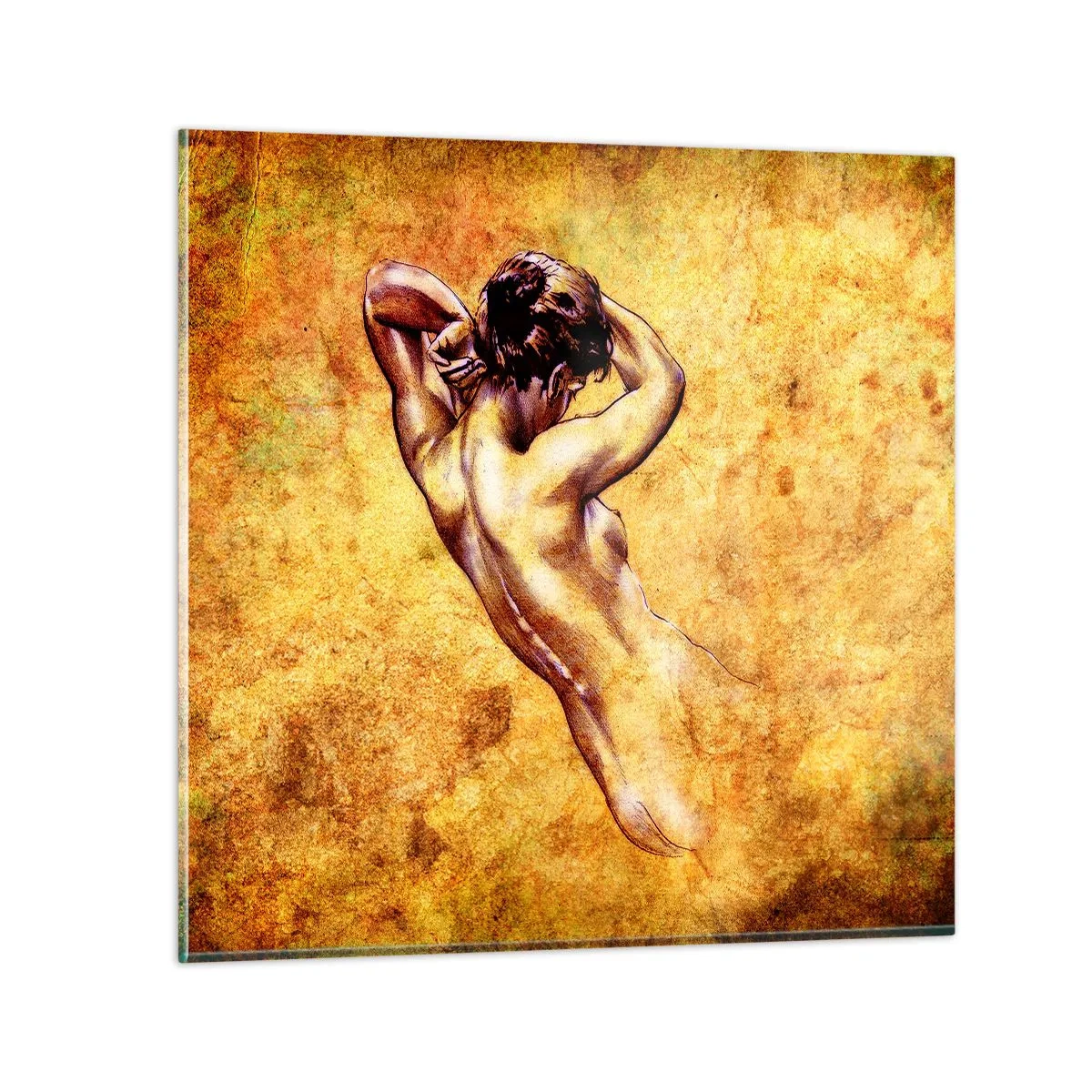 Billede på glas - Afsløret, men stadig et mysterium - 30x30 cm