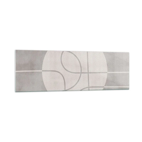 Billede på glas - Cirkulær og lige frem - 160x50 cm