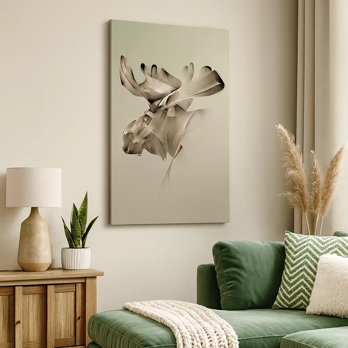 Lærredstryk - Billede på lærred - Den blide kraft af ro - 50x70 cm