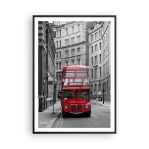 Plakat i sort ramme - Hverdagen behøver ikke at være grå - 70x100 cm