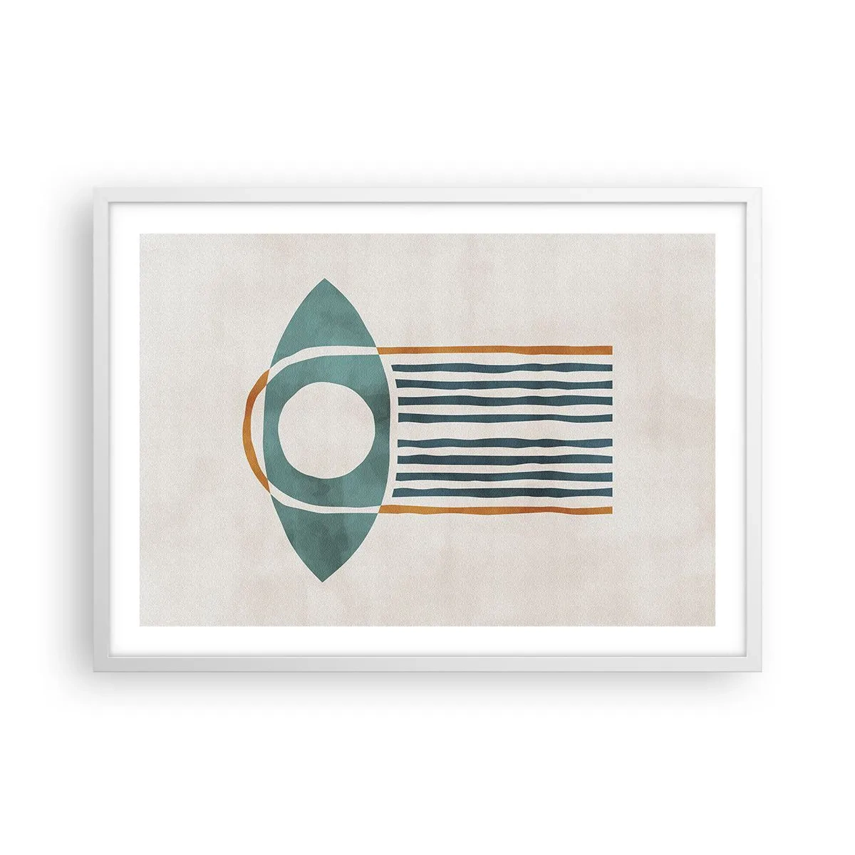 Plakat i hvid ramme - Tegn og ritualer - 70x50 cm