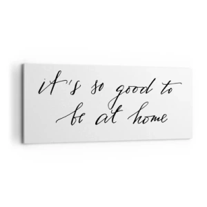 Lærredstryk - Billede på lærred - Hele sandheden - 100x40 cm