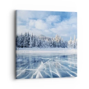 Lærredstryk - Billede på lærred - En blændende og krystalklar udsigt - 30x30 cm