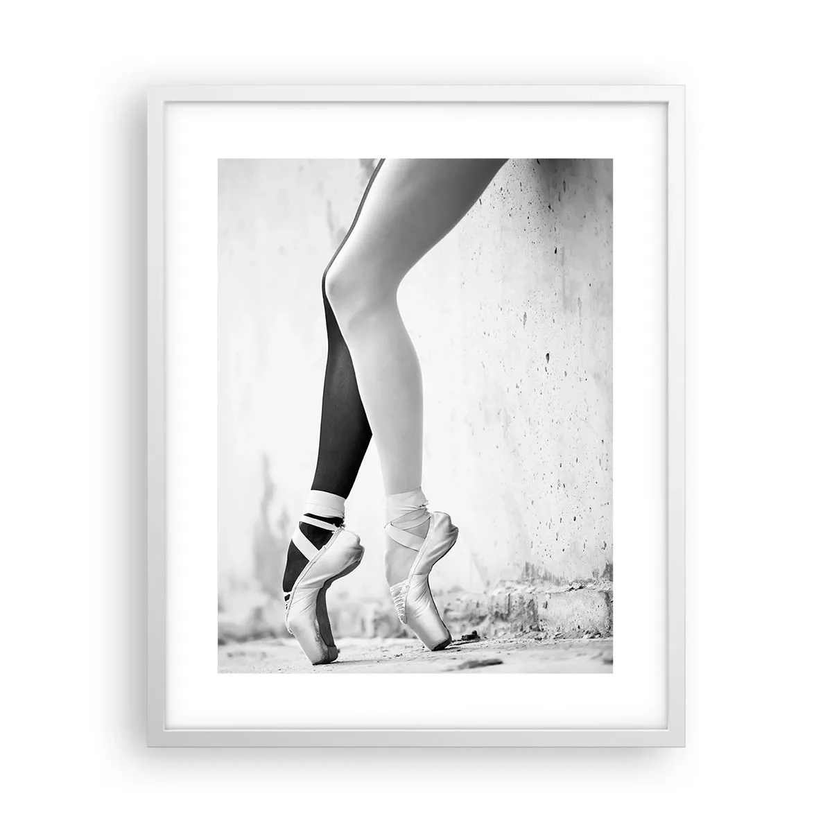 Plakat i hvid ramme - Ballerina, voila! - 40x50 cm