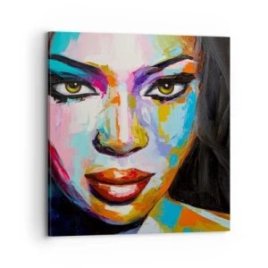 Lærredstryk - Billede på lærred - Du kan ikke tage dine øjne fra - 70x70 cm