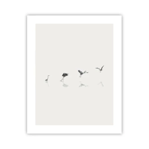 Plakat - Fire enkle trin - 40x50 cm