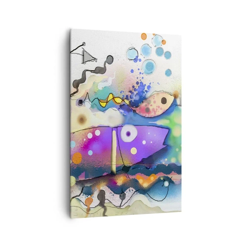 Lærredstryk - Billede på lærred - Ingen ord! - 80x120 cm