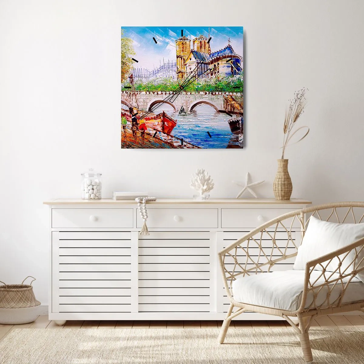 Vægur, Uret - Deres tid går aldrig forbi - 40x40 cm