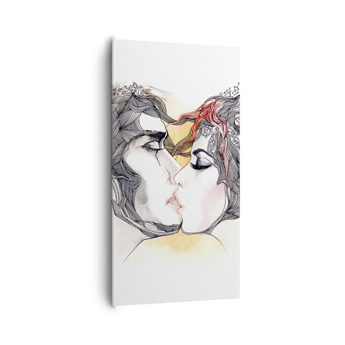 Lærredstryk - Billede på lærred - Verden eksisterer ikke - 65x120 cm