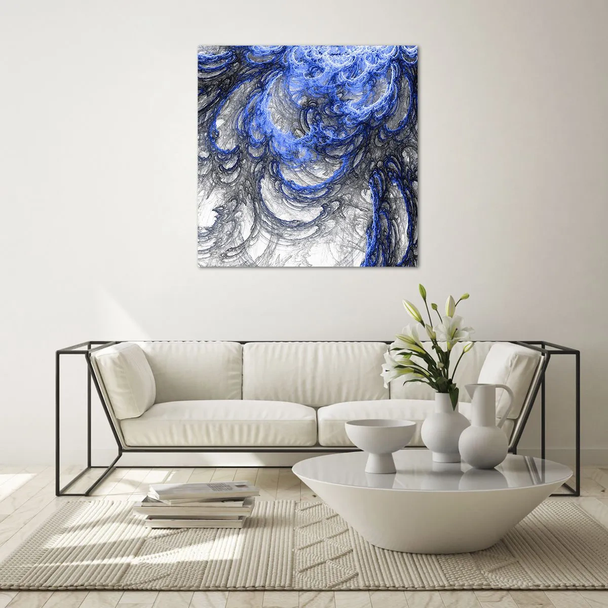 Billede på glas - En bølges fødsel - 70x70 cm