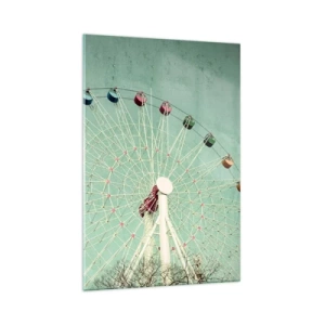 Billede på glas - Vi inviterer dig til at lege - 70x100 cm