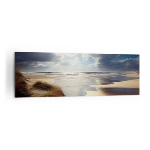 Lærredstryk - Billede på lærred - Strand, vild strand - 160x50 cm